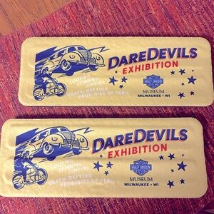 Harley Davidson Museum Daredevil Exhibition beer/drink koozies (2)